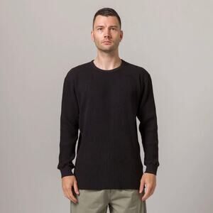 STANDARD ISSUE Men's Thermal Waffle Knit Cotton Sweater Made in USA, X-Large